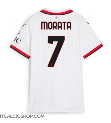 AC Milan Alvaro Morata #7 Seconda Maglia Femmina 2024-25 Manica Corta